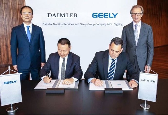 Daimler Mobility y Geely Group crean un servicio de transporte en China