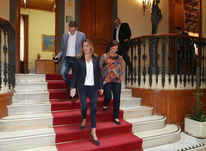 La presidenta de la Junta de Andalucía, Susana Díaz, en Almería