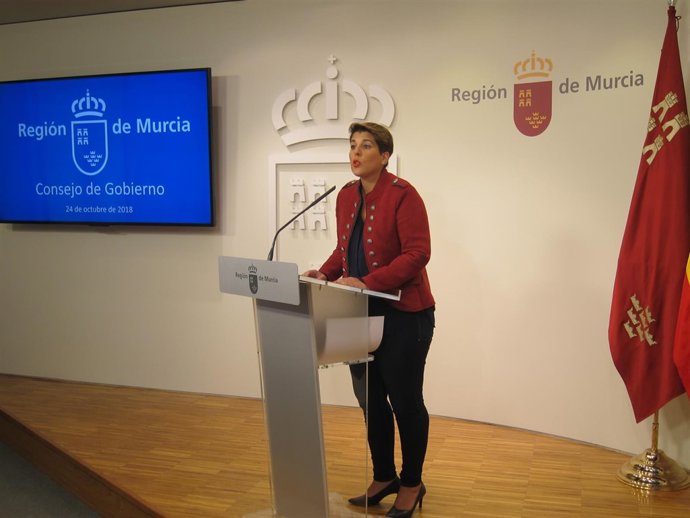 La portavoz del Gobierno regional, Noelia Arroyo