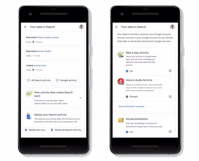 Nuevas opciones de privacidad en buscador de Google