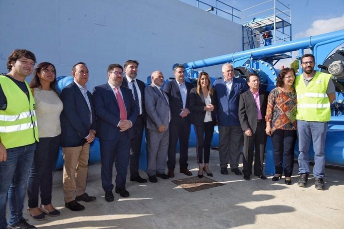 Susana Díaz visita la comunidad de regantes Cuatro Vegas