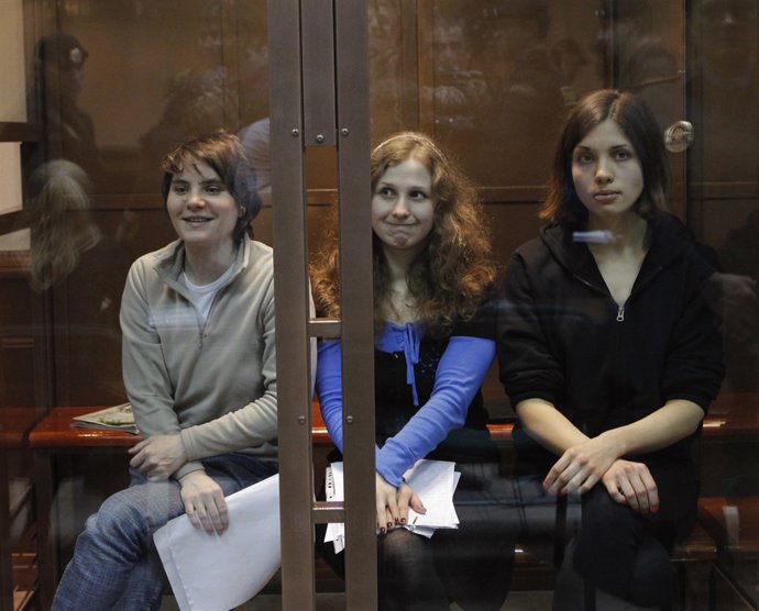 Membres del grup de punk Pussy Riot 