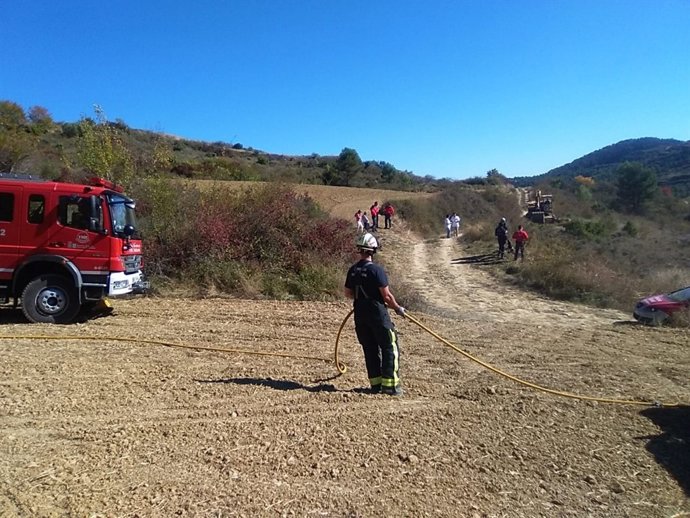 Muere el conductor de un tractor en un accidente en Etxarren de Guirguillano.
