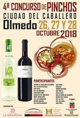 Cartel del Concurso de Pinchos de Olmedo. 