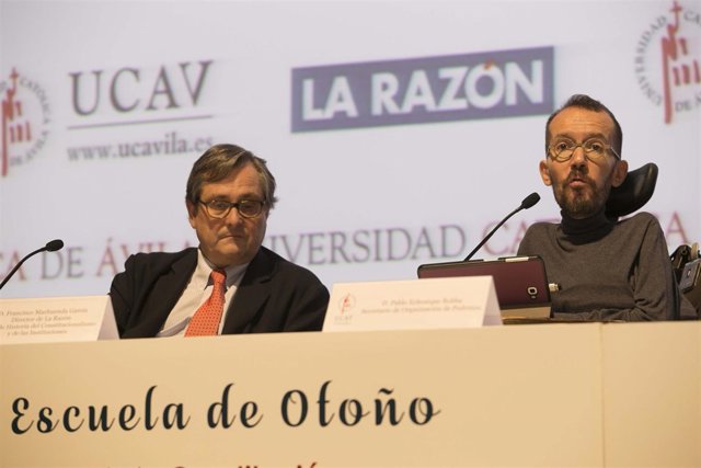 Pablo Echenique participa en la Escuela de Otoño de la Universidad Católica de Á