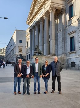 Representantes de la Plataforma de los Regadíos del Condado 