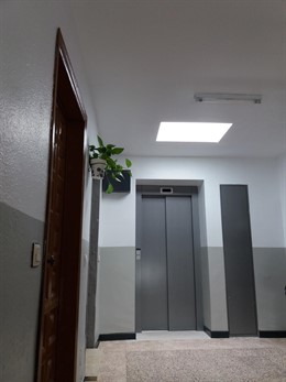 Uno de los ascensores instalados