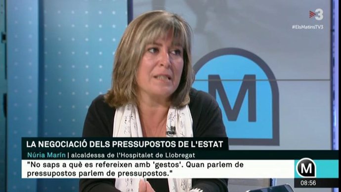 Núria Marín en TV3