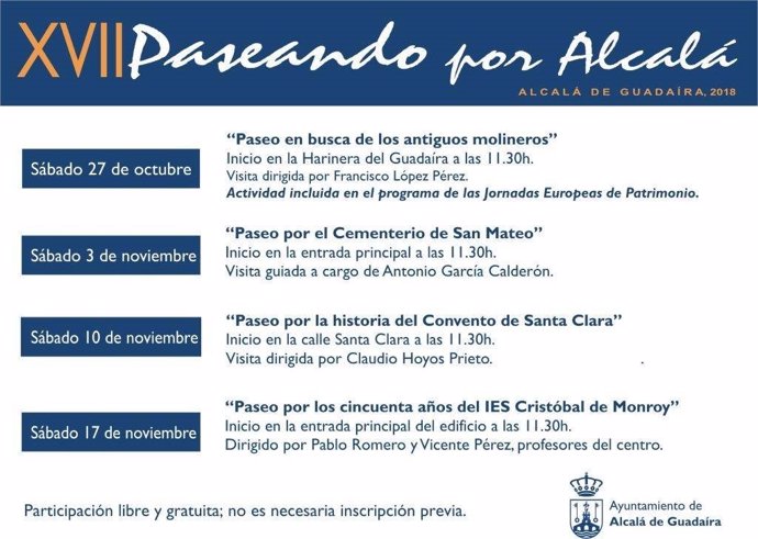 Cartel de 'Paseando por Alcalá'.
