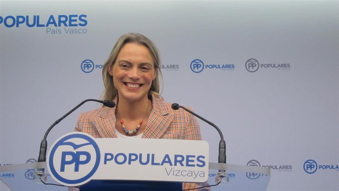 La presidenta del PP de Bizkaia, Raquel González                   