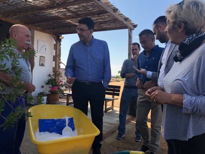 Mario Jiménez, este jueves en Isla Cristina