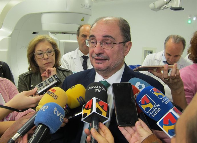 El presidente de Aragón, Javier Lambán