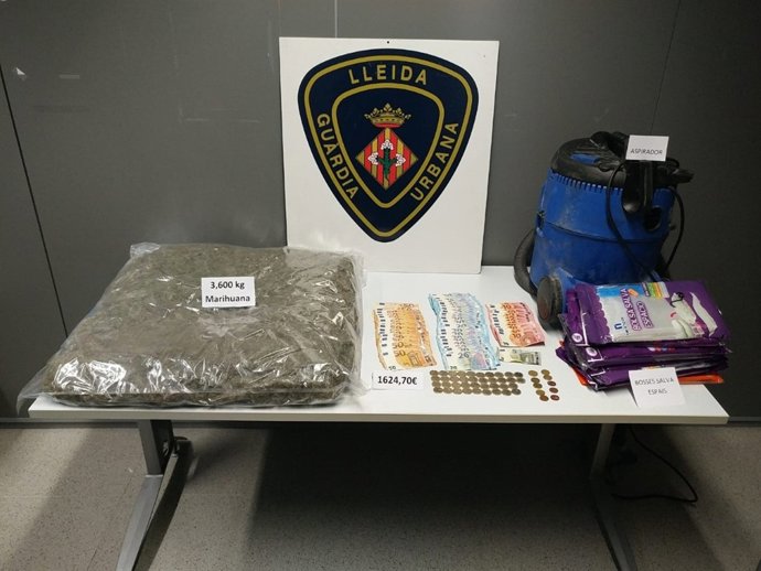 Marihuana intervenida en Lleida por la Policía Local de Lleida