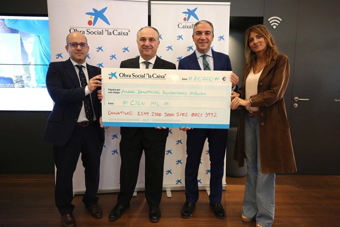 Caixabank La caixa da 100.000 euros diputación ayudas temporal máalga