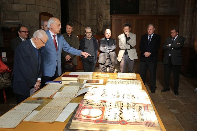 Entrega de las obras de Halffter al Archivo de la Catedral de León. 25-10-2018