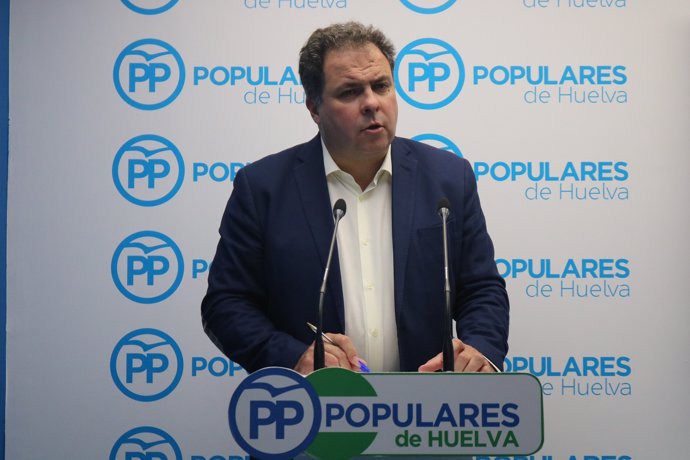 El portavoz de la Dirección Provincial del PP de Huelva, Juan Carlos Duarte.