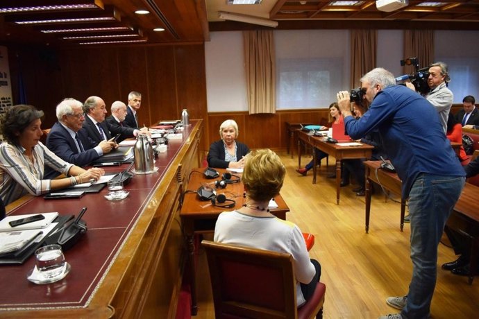 Borrell en la comissió d'exteriors del Senat