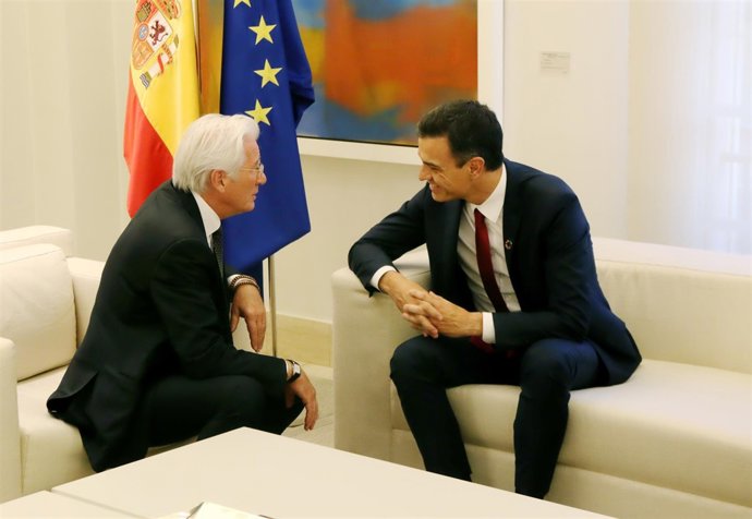 Richard Gere y Pedro Sánchez