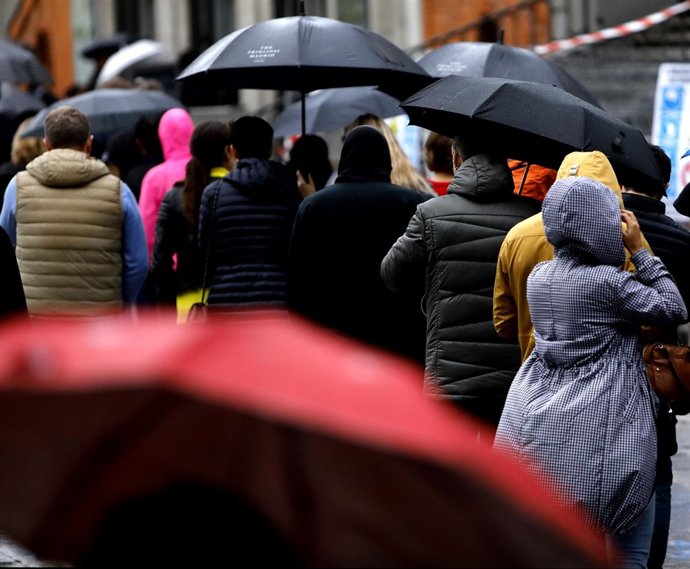 Temporal de lluvia en España