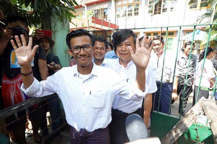 Kyaw Zaw Linn, redactor jefe de Eleven Media, y otros dos periodistas liberados