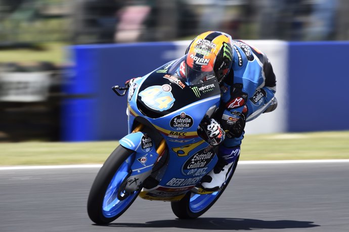 Arón Canet en los libres del Gran Premio de Australia 2018