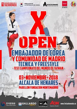 Cartel del Open de Taekwondo Embajador de Corea