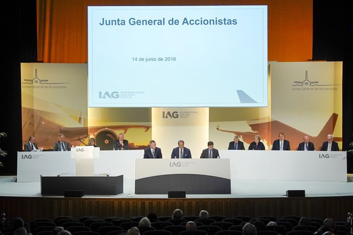 Plano genera de la junta de accionistas de IAG de 2018