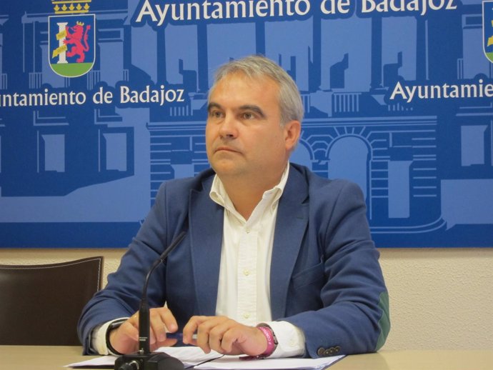 Fragoso en rueda de prensa este viernes en Badajoz                           