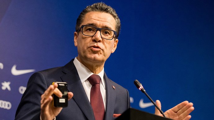 El portaveu de la Junta Directiva del FC Barcelona, Josep Vives