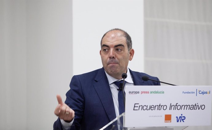 Amor, presidente de ATA, en el encuentro informativo de Europa Press Andalucía