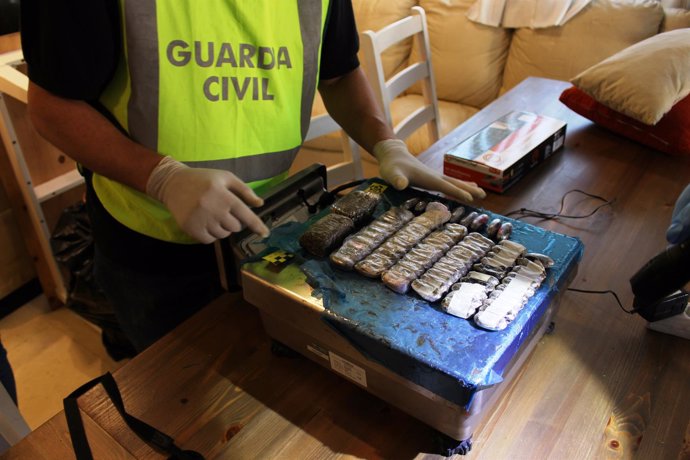 Registro de Guardia Civil en operación contra associación cannábica de Calafell