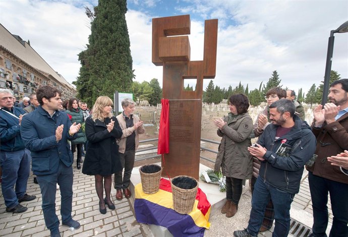 Acto de homenaje a los navarros fusilados en Zaragoza en 1936