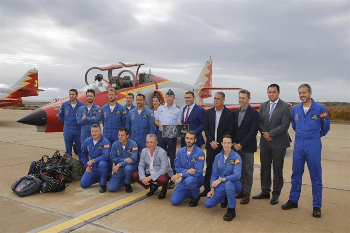 Presentación de la Patrulla Águila en Teguise