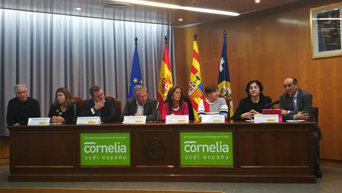 Inauguración del congreso sobre Cornelia de Lange en Zaragoza.