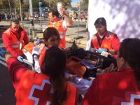 Cruz Roja atiende a 88 personas durante el Medio Maratón de València, de las que siete han requerido hospitalización