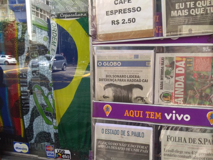 Prensa elecciones brasil 2018