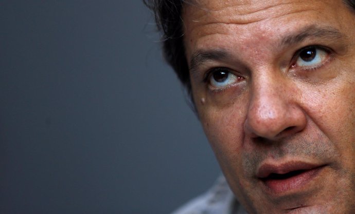 Former Sao Paulo mayor Fernando Haddad attends an interview with Reuters in Sao 