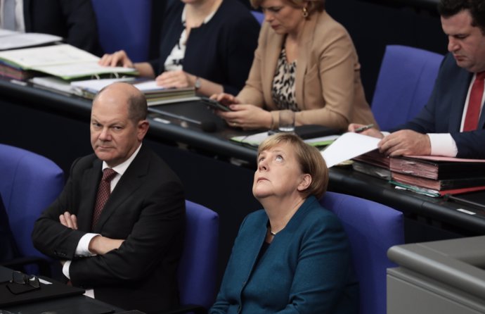 Angela Merkel al Parlament alemany