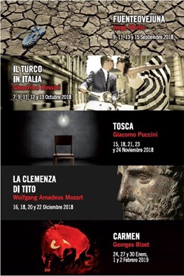 Cartel temporada de Ópera Oviedo 2018-2019
