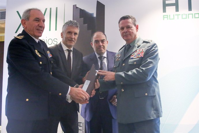 El ministro de Interior, Fernando Grande-Marlaska en los XVII premios autónomos 