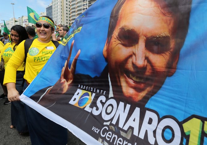 Manifestación de apoyo al ultraderechista brasileño Jair Bolsonaro