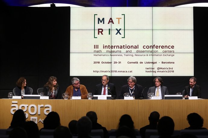El pte. Q.Torra, en la presentació del III Congrés Intl. Matrix de matemàtiques