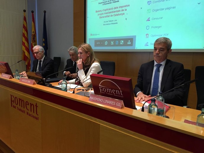 La directora de Tributs i Joc de la Generalitat, Natalia Caba