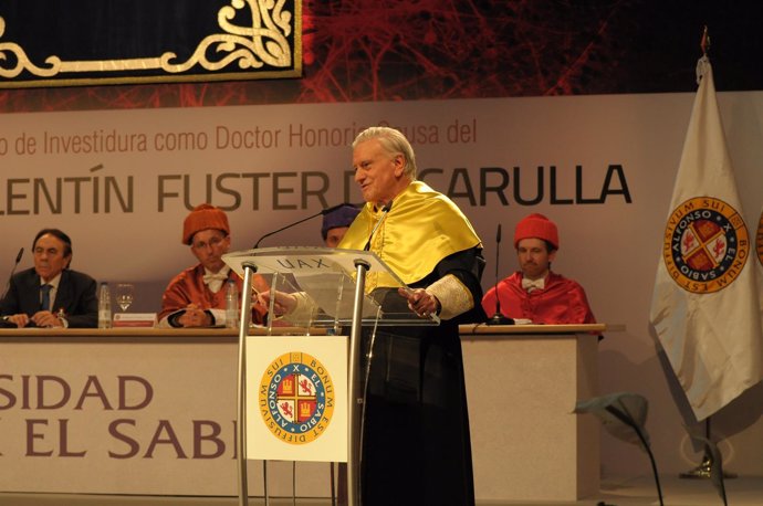 El doctor Valentín Fuster, doctor Honoris Causa por la U. Alfonso X el Sabio