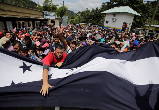 Caravana de migrantes procedentes de Honduras