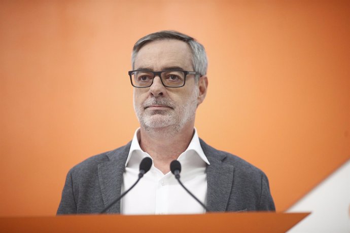 El secretario general de Ciudadanos, José Manuel Villegas, ofrece una rueda de p