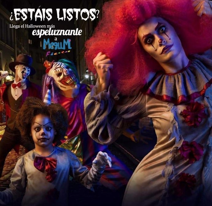 Cartel de promoción de los disfraces de Halloween de Megumi