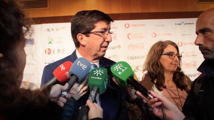 El candidato de Ciudadanos (Cs) a la Presidencia de la Junta, Juan Marín