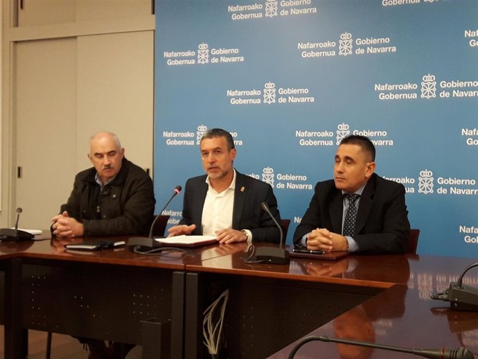 José María Aierdi, Miguel Laparra y José Miguel Collado.