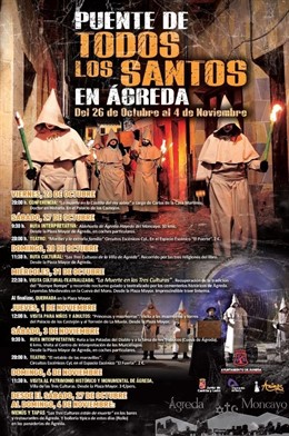 Cartel anunciador de las ánimas en Ágreda (Soria)